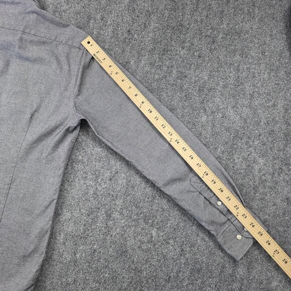 Barbour Shirt Mens Medium Gray Tailored Fit Sween Long Sleeve Button Up Casual - Picture 10 of 16